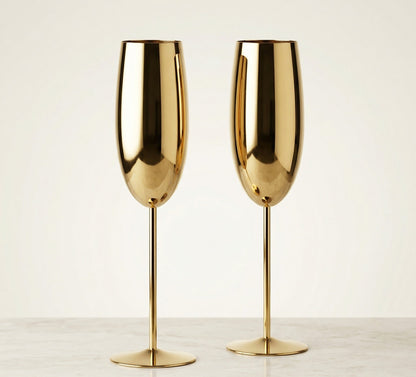The Gold Set™ – Champagneglas i Guldutförande