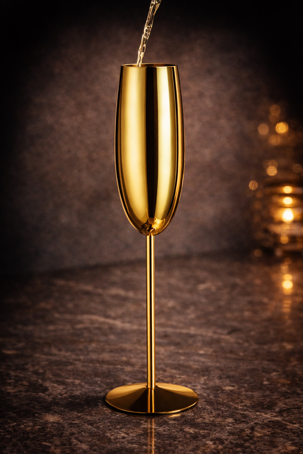 The Gold Set™ – Champagneglas i Guldutförande
